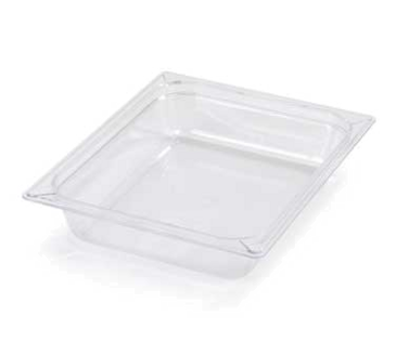 Carlisle Food Pan, 1/2 Size, 2.5" Deep, Clear, Polycarbonate, (Sold Per Each) CARLISLE FOOD SERVICE 10220B07