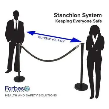 Forbes Industries 2758R-5-VB Crowd Control Stanchion Rope