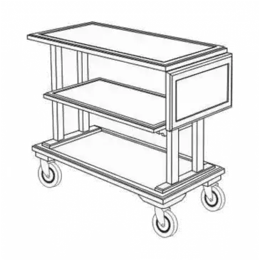 Forbes Industries 5535 Cart, Dining Room Service / Display