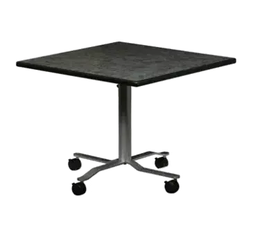 Forbes Industries PBLFT3030EB-RAC3 Folding Table, Square, Mobile