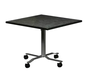 Forbes Industries PBLFT3030EB-RDC3 Folding Table, Square, Mobile
