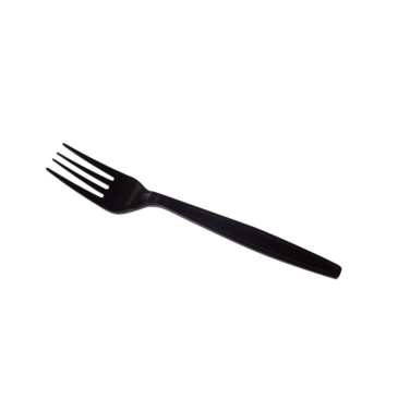 Fork, Extra Heavyweight, Black, Polystyrene, (1000/Case), Karat U2020B
