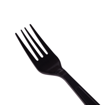 Fork, Extra Heavyweight, Black, Polystyrene, (1000/Case), Karat U2020B