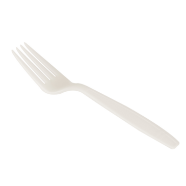 Fork, Heavyweight, White, Plastic, (1000/Case), Karat KE-U2020