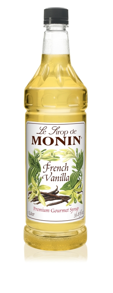 HOUSTONS / LIBBEY French Vanilla Syrup, 750ml, Plastic Bottle, Monin M-AR190A