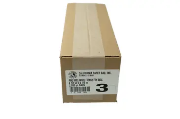 Fry Bags, 4.25" X 3.5", (2000/Case), California Paper #3