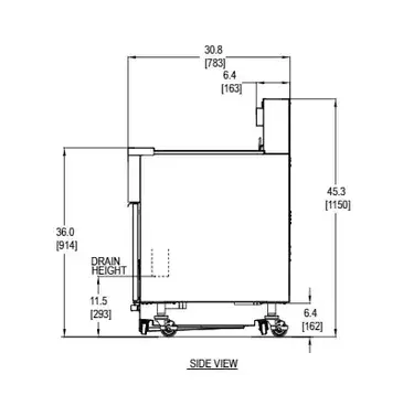 Frymaster 11814E Fryer, Electric, Floor Model, Full Pot