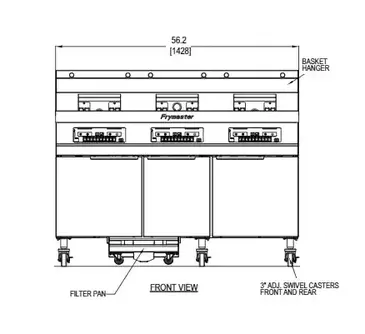 Frymaster 11814E Fryer, Electric, Floor Model, Full Pot