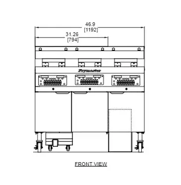 Frymaster 2FQE30U Fryer, Electric, Multiple Battery