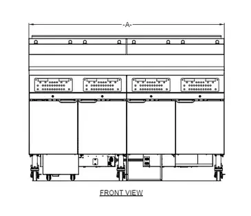 Frymaster 2FQG30U Fryer, Gas, Multiple Battery