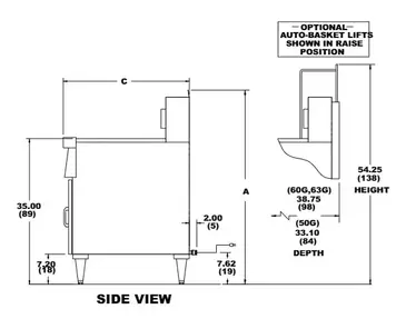 Frymaster CFHD160G Fryer, Gas, Floor Model, Full Pot