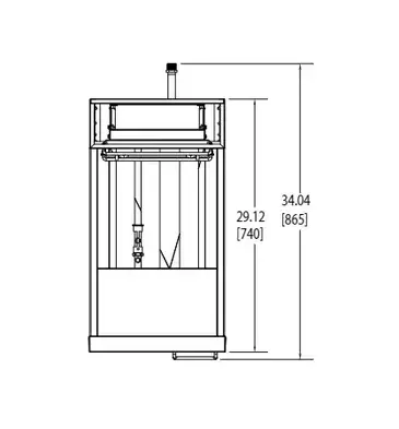 Frymaster ESG35T Fryer, Gas, Floor Model, Full Pot