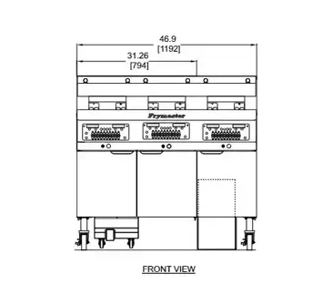 Frymaster FPEL314CA Fryer, Electric, Multiple Battery