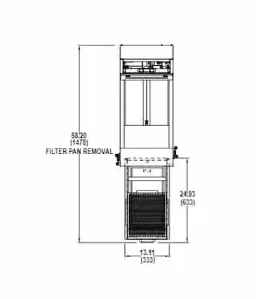 Frymaster FPGL130C Fryer, Gas, Floor Model, Full Pot