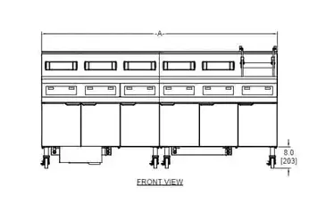 Frymaster FPH155 Fryer, Gas, Floor Model, Full Pot