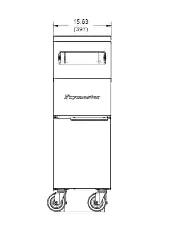 Frymaster GF40 Fryer, Gas, Floor Model, Full Pot