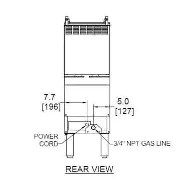 Frymaster PH155 Fryer, Gas, Floor Model, Full Pot