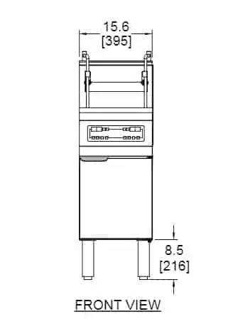 Frymaster PH155 Fryer, Gas, Floor Model, Full Pot