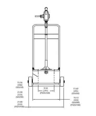 Frymaster PSDU100 Shortening Disposal Caddy