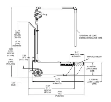 Frymaster PSDU50 Shortening Disposal Caddy