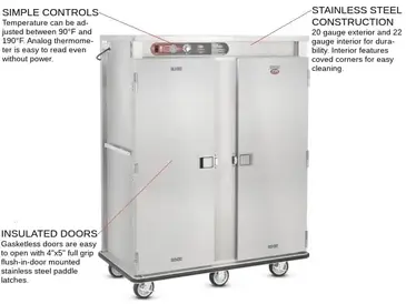 FWE E-1200-XL Heated Cabinet, Banquet