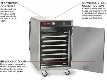 FWE HLC-1826-8 Heated Cabinet, Mobile