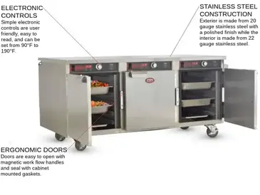 FWE HLC-5H-15 Heated Cabinet, Mobile