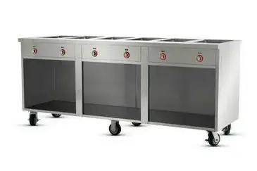 FWE HLC-6W6-1-DRN Serving Counter, Hot Food, Electric