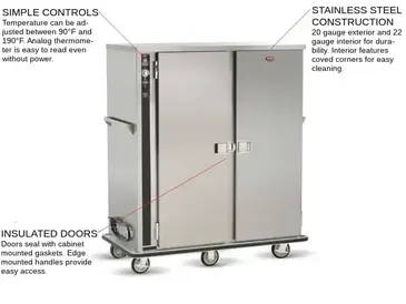 FWE P-144-2-XL Heated Cabinet, Banquet