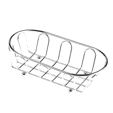 G.E.T. Enterprises 4-22454 Basket, Tabletop, Metal