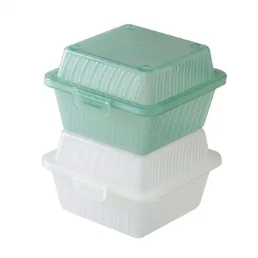 G.E.T. Enterprises EC-08-1-CL Carry Take Out Container, Plastic