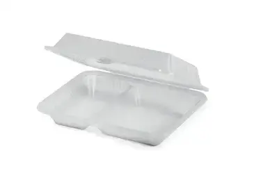 G.E.T. Enterprises EC-15-2-CL Carry Take Out Container, Plastic