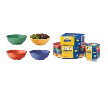 G.E.T. Enterprises SP-B-24-MIX Soup Salad Pasta Cereal Bowl, Plastic