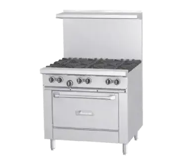 Garland US Range G36-4G12R Range, 36" Restaurant, Gas