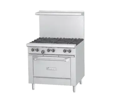 Garland US Range U36-4G12R Range, 36" Restaurant, Gas