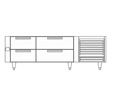 Garland US Range UN17C54 Equipment Stand, Refrigerated Base