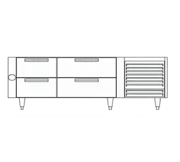 Garland US Range UN17C84 Equipment Stand, Refrigerated Base