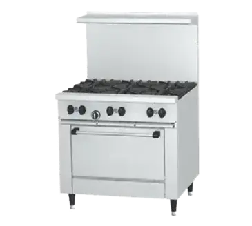 Garland US Range X36-2G24R Range, 36" Restaurant, Gas