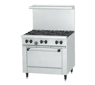 Garland US Range X36-2G24R Range, 36" Restaurant, Gas