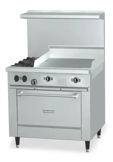 Garland US Range X36-2G24R Range, 36" Restaurant, Gas