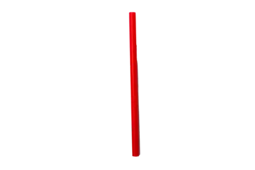 Giant Straw, 6", Red, Plastic, Unwrapped, (150/Pack) Diamond 516R