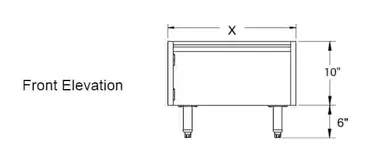 Glastender ACB-12 Underbar Add-On Unit