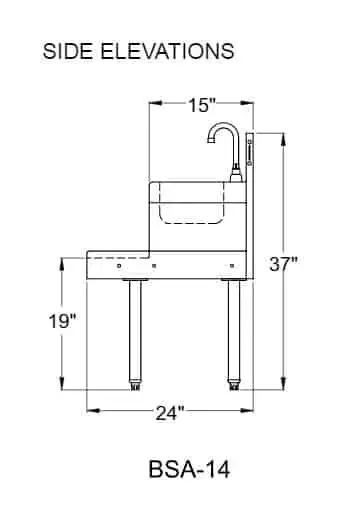 Glastender BSA-14 Underbar Blender Station