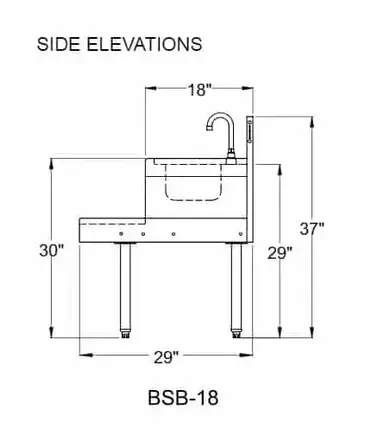 Glastender BSB-18 Underbar Blender Station