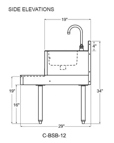 Glastender C-BSB-12 Underbar Blender Station