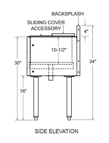 Glastender C-CBA-36L Underbar Ice Bin/Cocktail Station, Bottle Well Bin