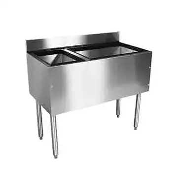 Glastender C-CBA-36L-CP10 Underbar Ice Bin/Cocktail Station, Bottle Well Bin