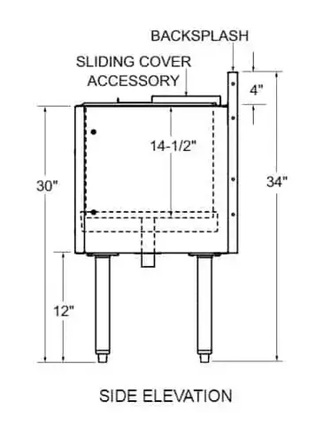 Glastender C-CBA-36L-CP10-ED Underbar Ice Bin/Cocktail Station, Bottle Well Bin