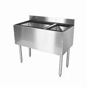 Glastender C-CBA-36R-CP10 Underbar Ice Bin/Cocktail Station, Bottle Well Bin