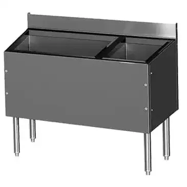 Glastender C-CBA-36R-CP10-ED Underbar Ice Bin/Cocktail Station, Bottle Well Bin